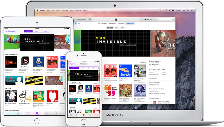 Audible , Google Play Podcast y la reunión de Apple iTunes con los podcasters